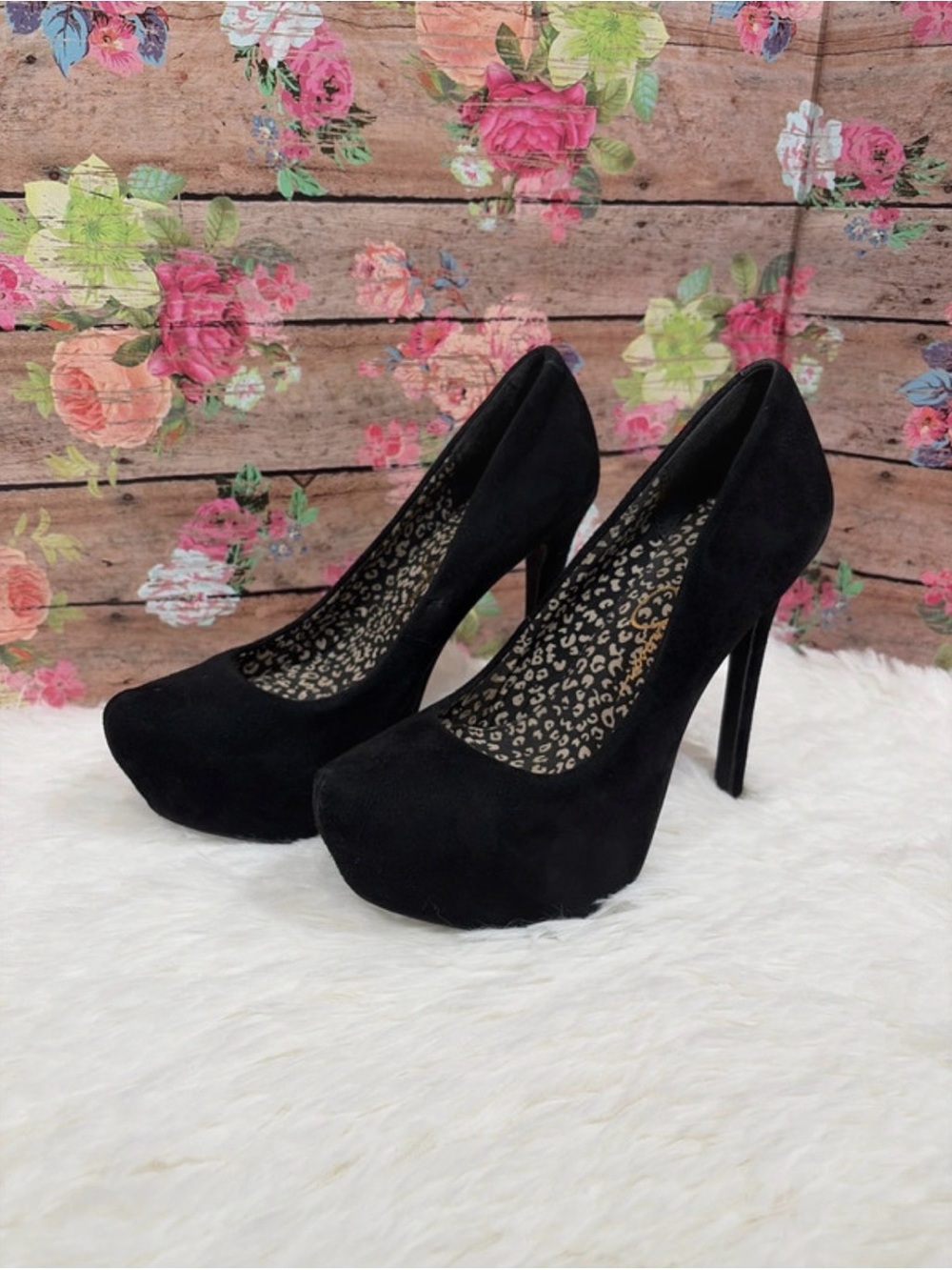 Jessica Simpson Suede Platform Stilettos